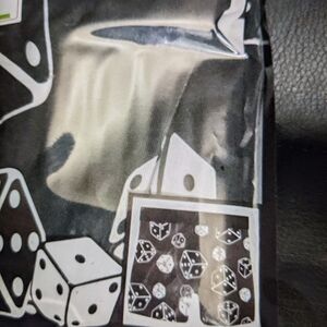 Black and White Dice Patterned Item
